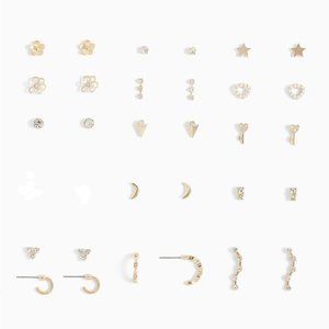 Torrid GOLD-TONE FLORAL STUD EARRINGS SET